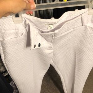 Cato white textured pants.